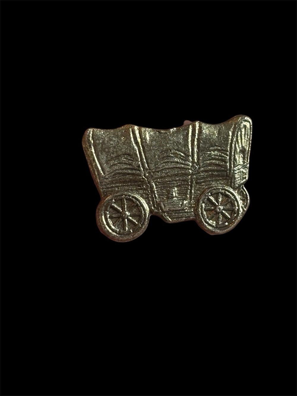 Vtg Southwestern Covered Wagon Oregon Trail Souvenir Lapel Hat Pin